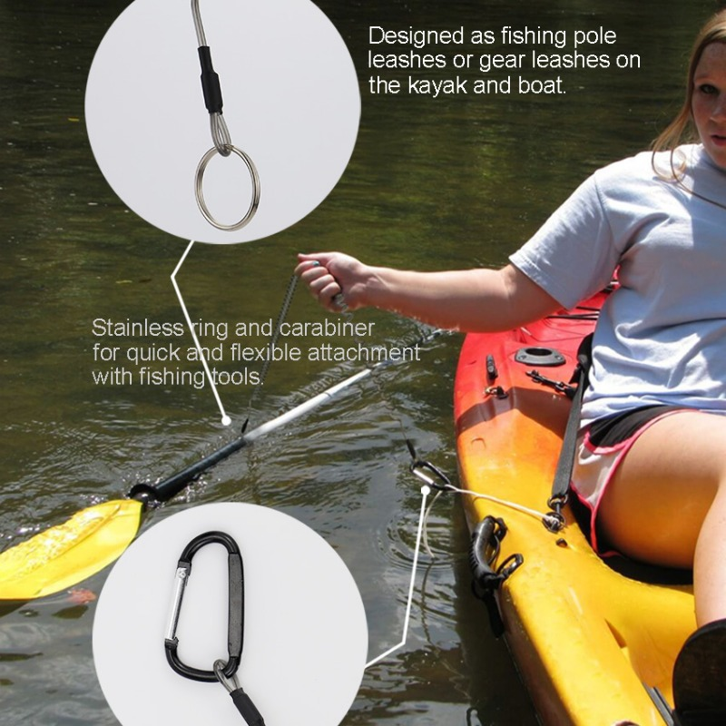 Ackibbik 6pcs Fishing Lanyard  – Fishing Kayak Paddle Leash recenzja i cena