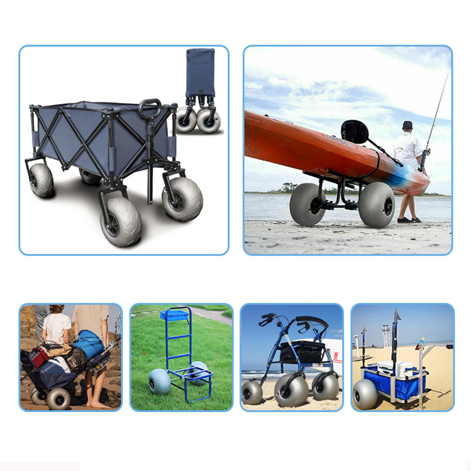 10In Balloon Wheels Profession – Fishing Kayak Cart recenzja i cena
