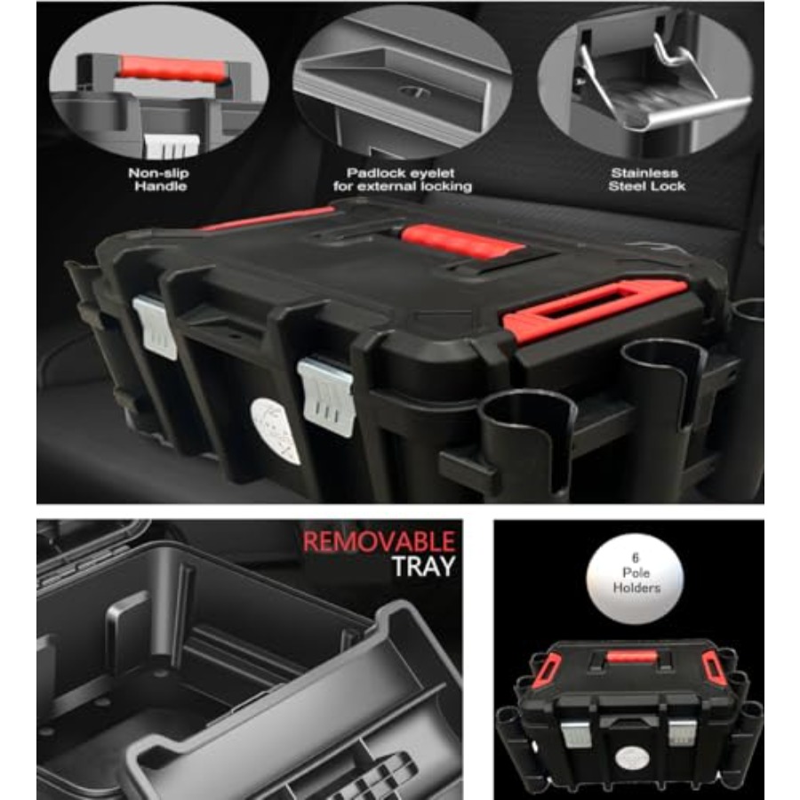 Kayak Fishing Crate - 6 Integr – Fishing Kayak Rod Holder recenzja i cena