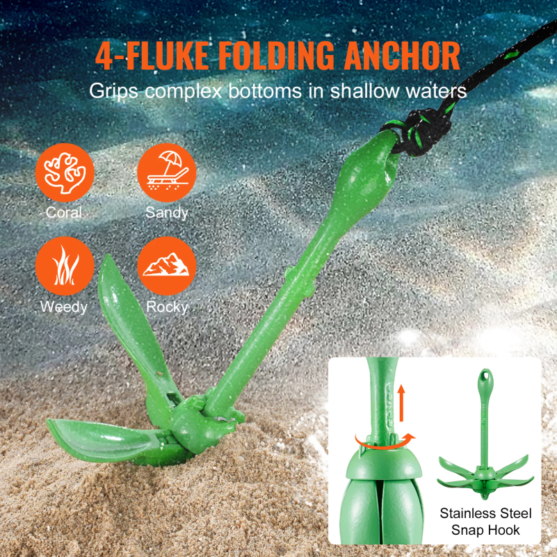 Kayak Anchor Kit 3.5 lb Paddle – Fishing Kayak Anchor recenzja i cena