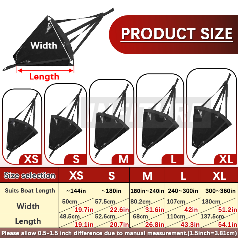18-53'' Sea Drogue Anchor Floa – Fishing Kayak Anchor recenzja i cena