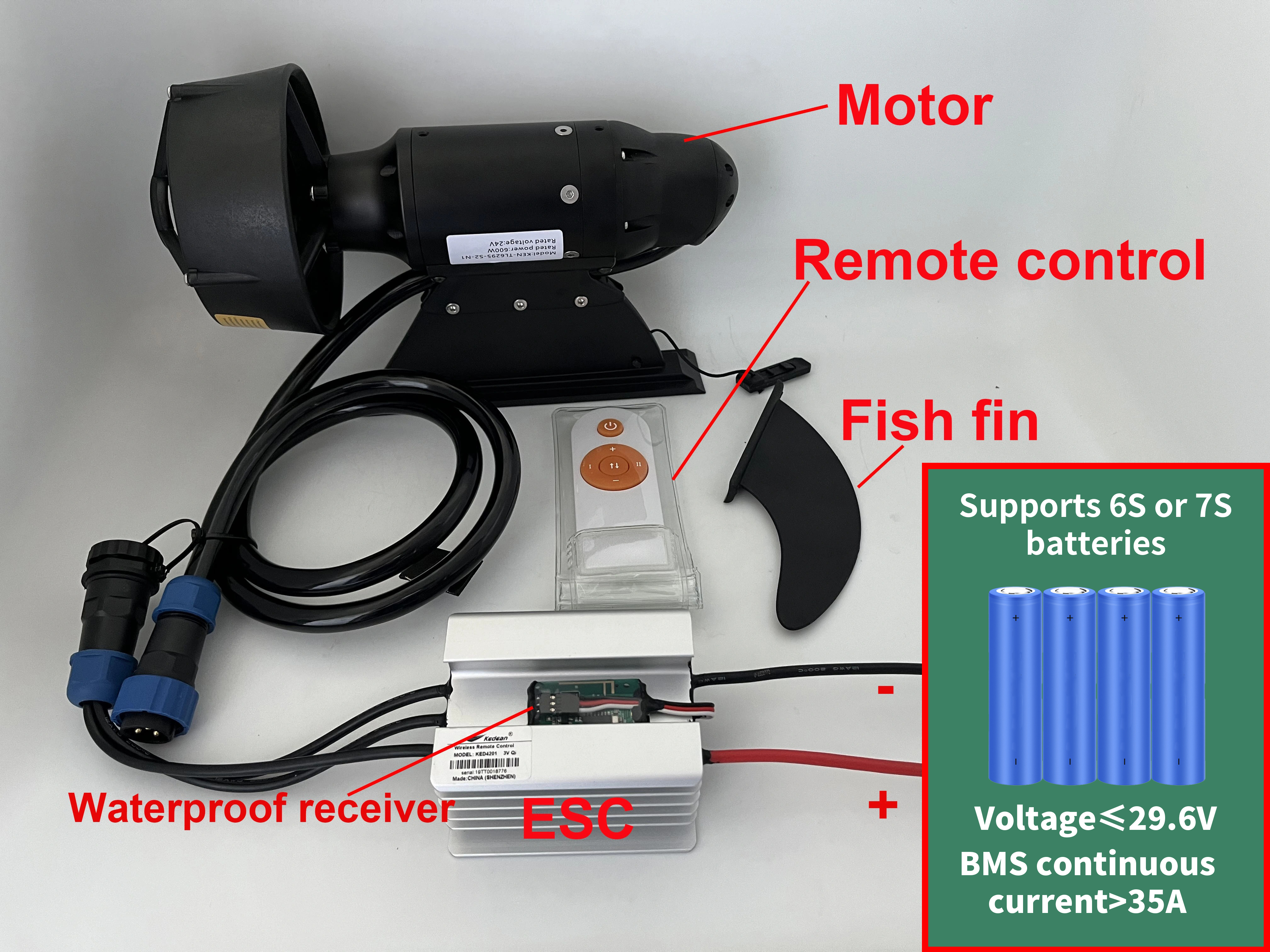 380W 600W Electric Fins Stand  – Fishing Kayak Cart recenzja i cena