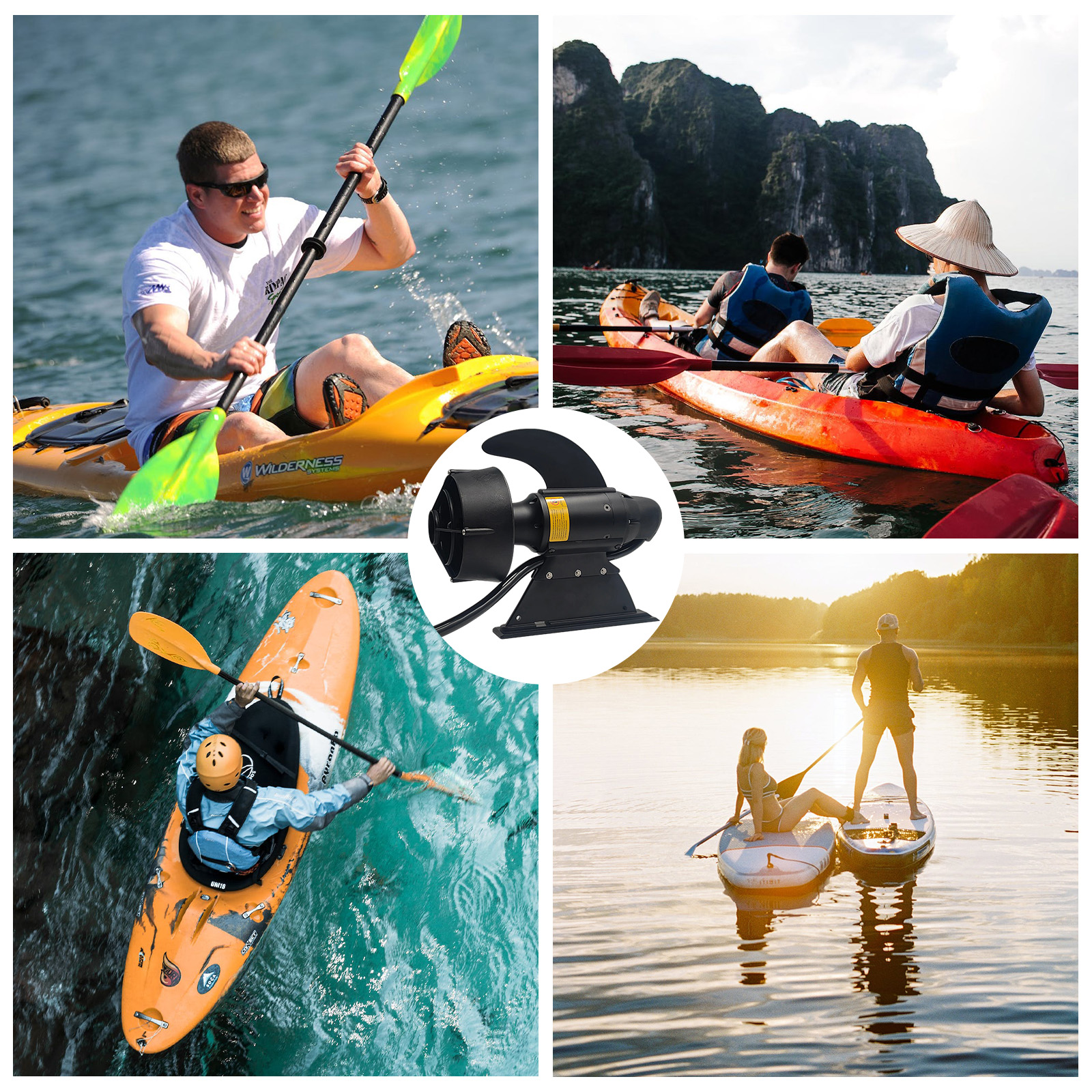 380W 600W Electric Fins Stand  – Fishing Kayak Cart recenzja i cena