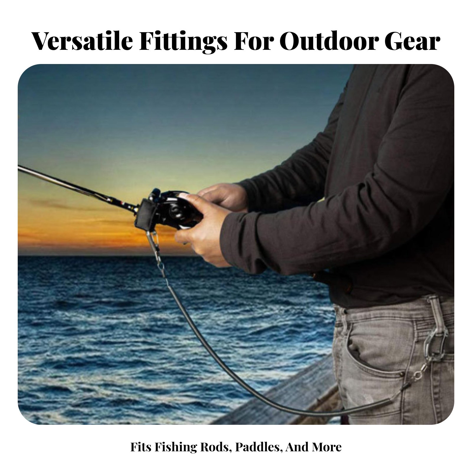 Retractable Rod Leash Adjustab – Fishing Kayak Paddle Leash recenzja i cena