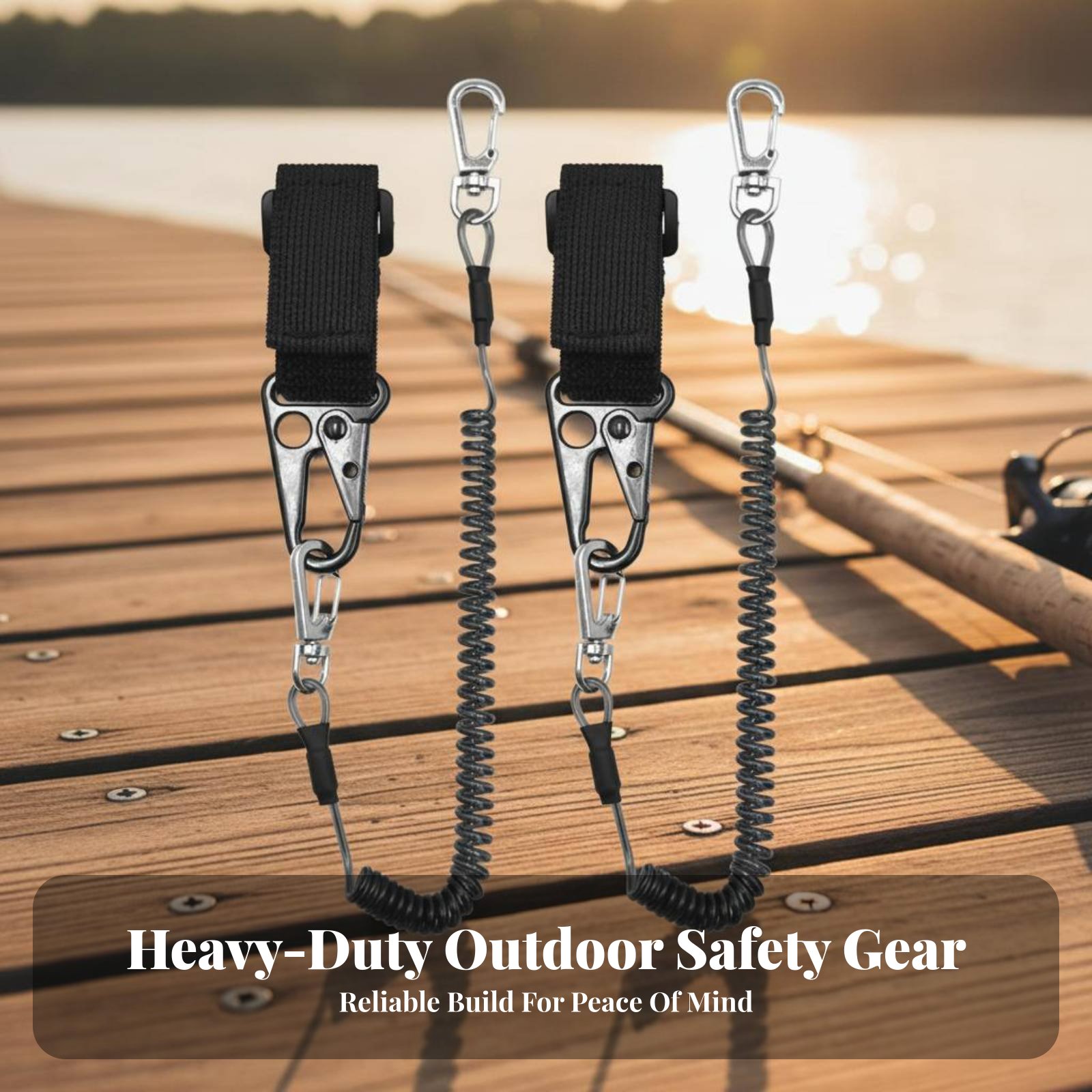 Retractable Rod Leash Adjustab – Fishing Kayak Paddle Leash recenzja i cena