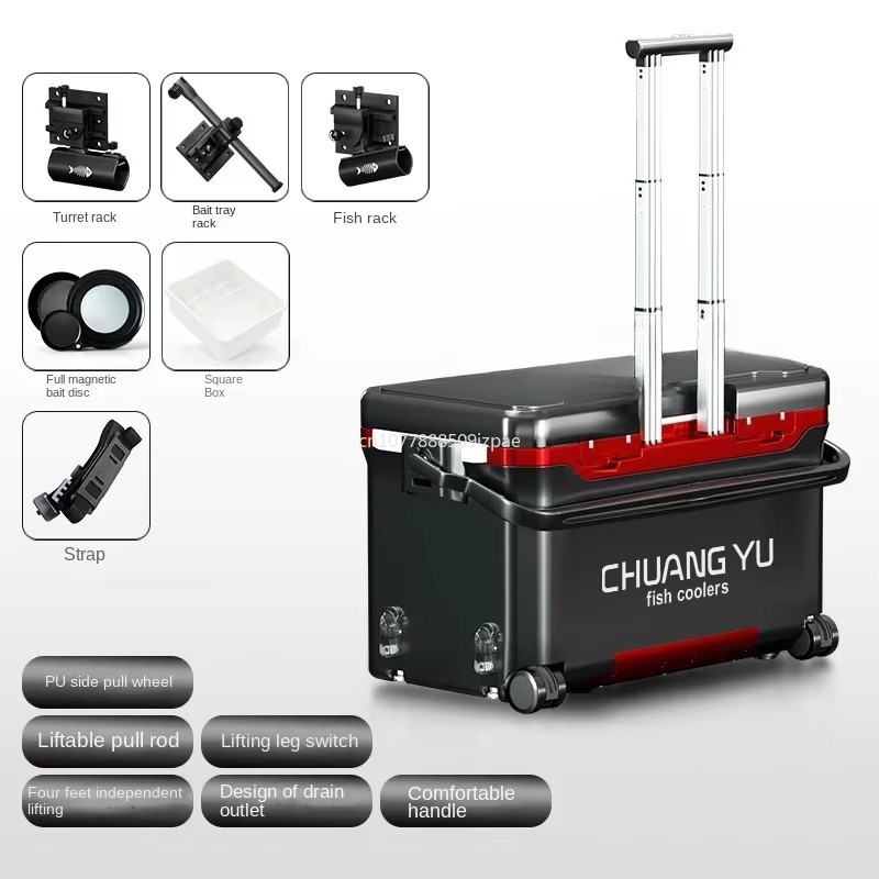 36L Tackle Box Outdoor Trolley – Fishing Kayak Crate recenzja i cena