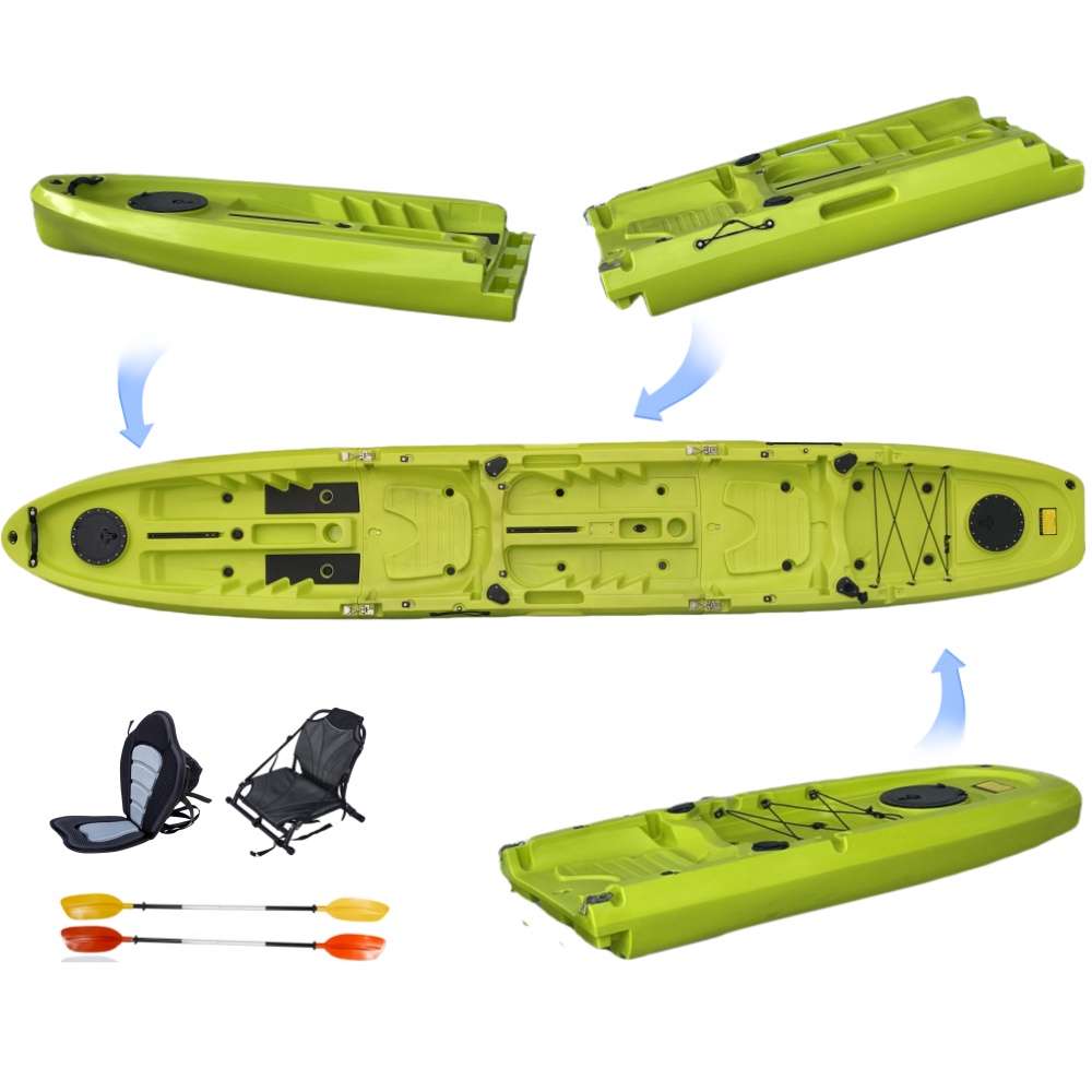 New Modular Tandem Double Sit- – Fishing Kayak Paddle recenzja i cena