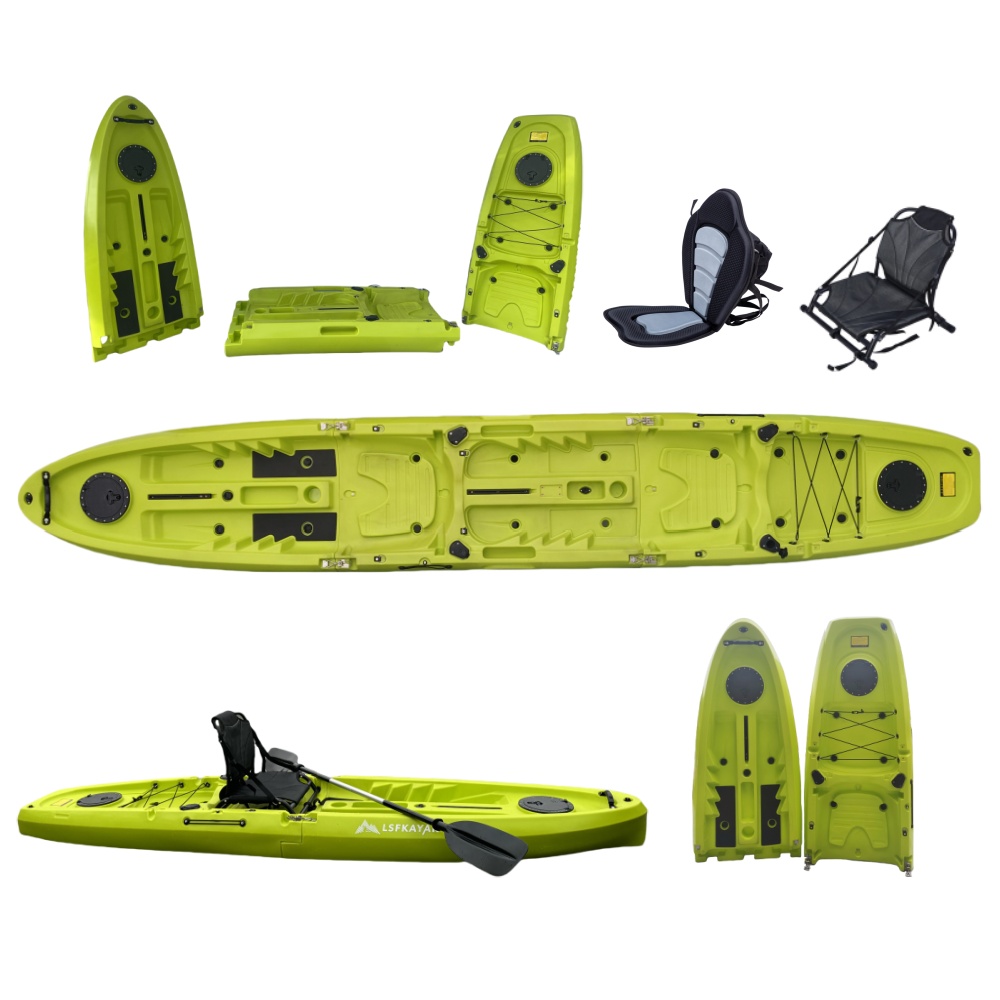 New Modular Tandem Double Sit- – Fishing Kayak Paddle recenzja i cena